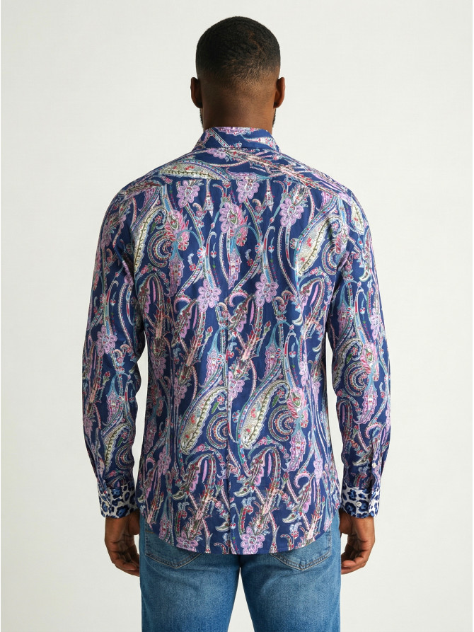 chemise homme slim fit noah coton imprimé