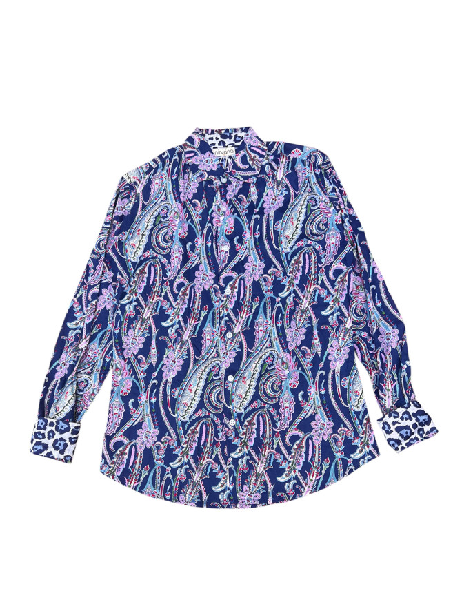 détail tissu chemise coton imprimé homme