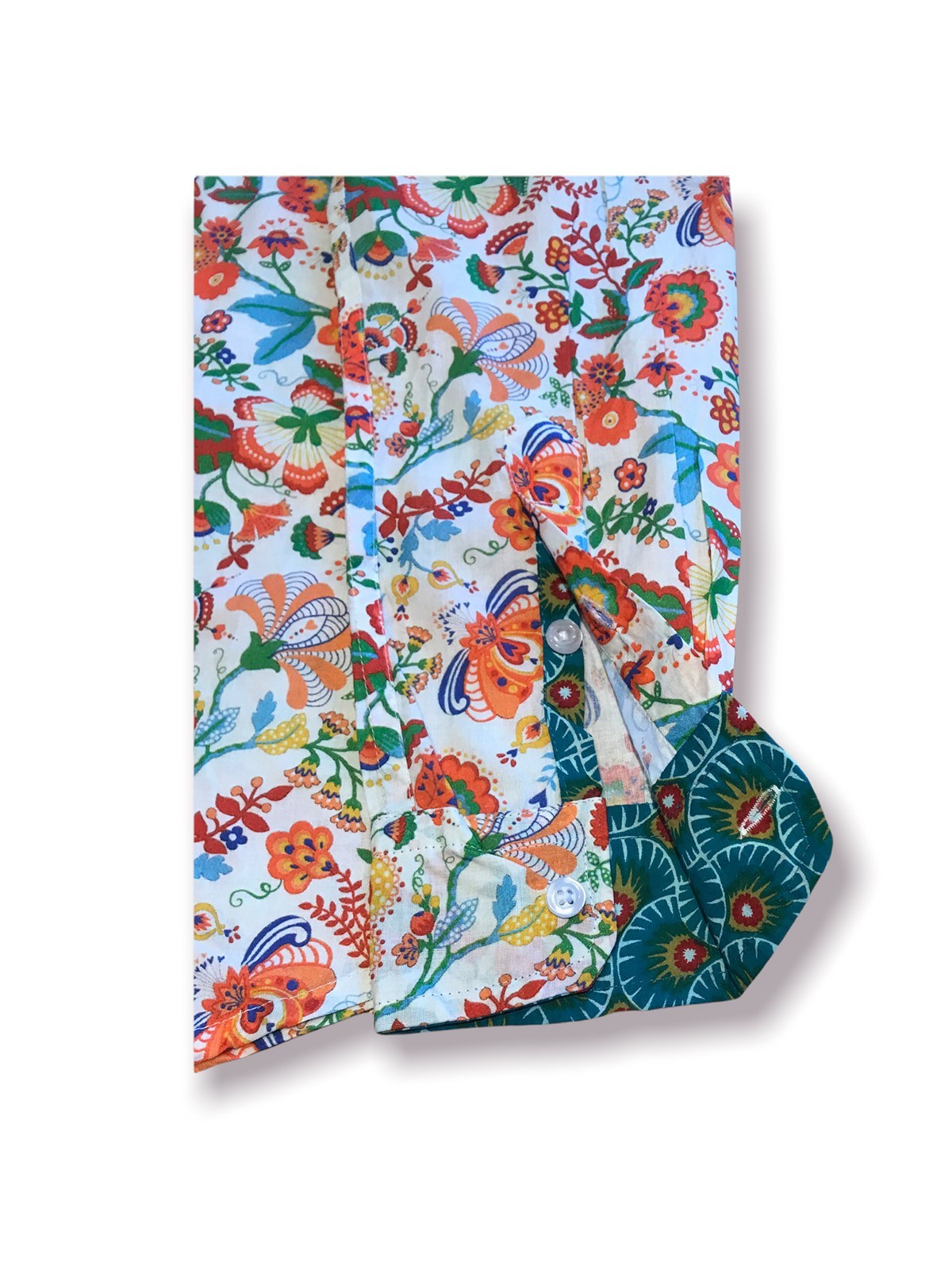 Chemise Kota blanc corail nirvana-clothing.com