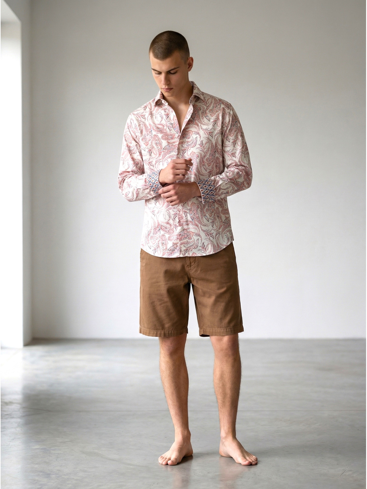 chemise homme slim fit noah coton imprimé