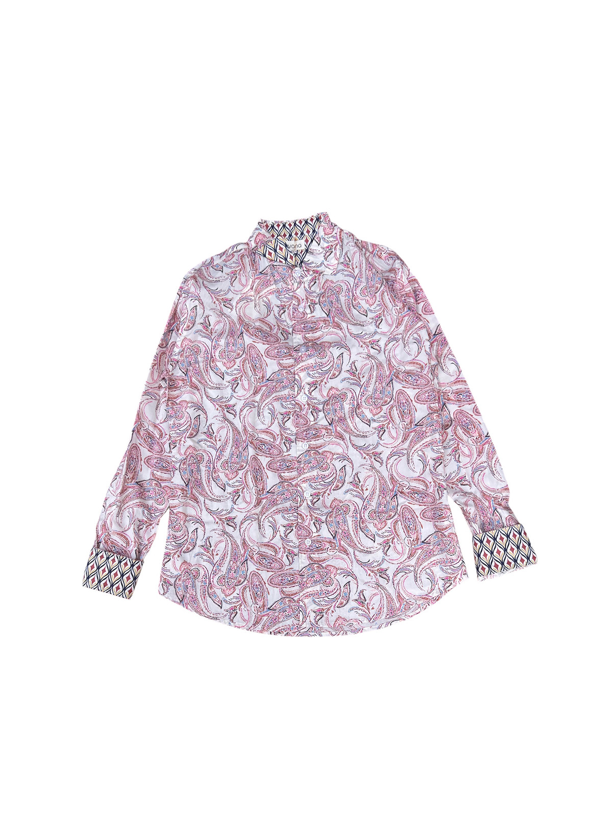 détail tissu chemise coton imprimé homme