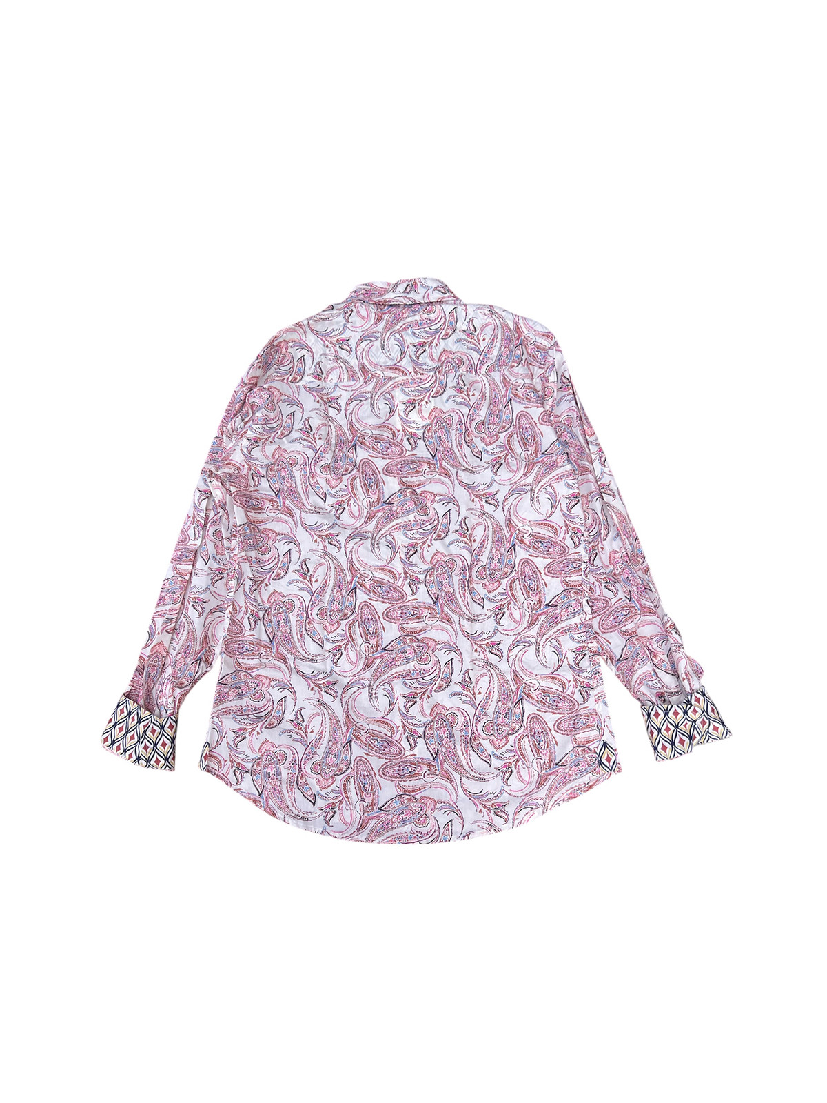 détail tissu chemise coton imprimé homme