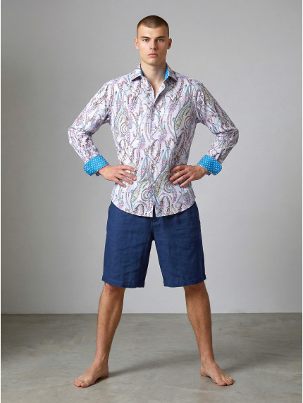 chemise homme slim fit noah coton imprimé