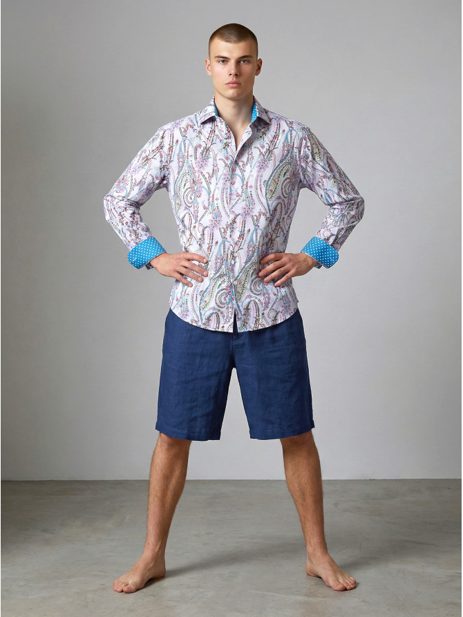 chemise homme slim fit noah coton imprimé