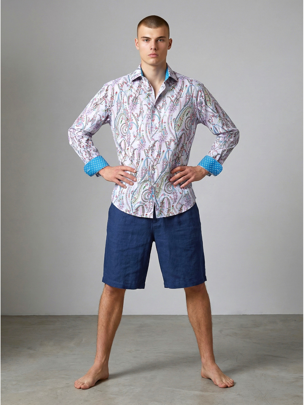 chemise homme slim fit noah coton imprimé