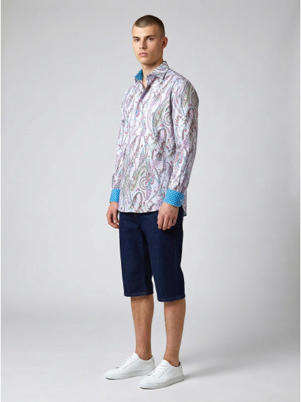 chemise homme slim fit noah coton imprimé