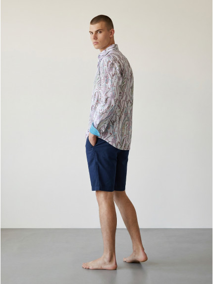chemise homme slim fit noah coton imprimé