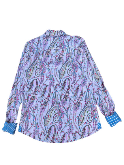 détail tissu chemise coton imprimé homme