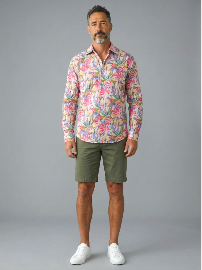 chemise homme slim fit noah coton imprimé