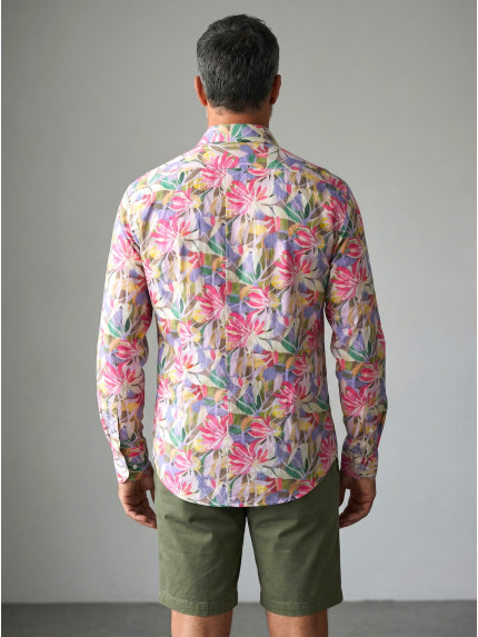 chemise homme slim fit noah coton imprimé