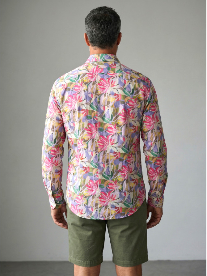 chemise homme slim fit noah coton imprimé