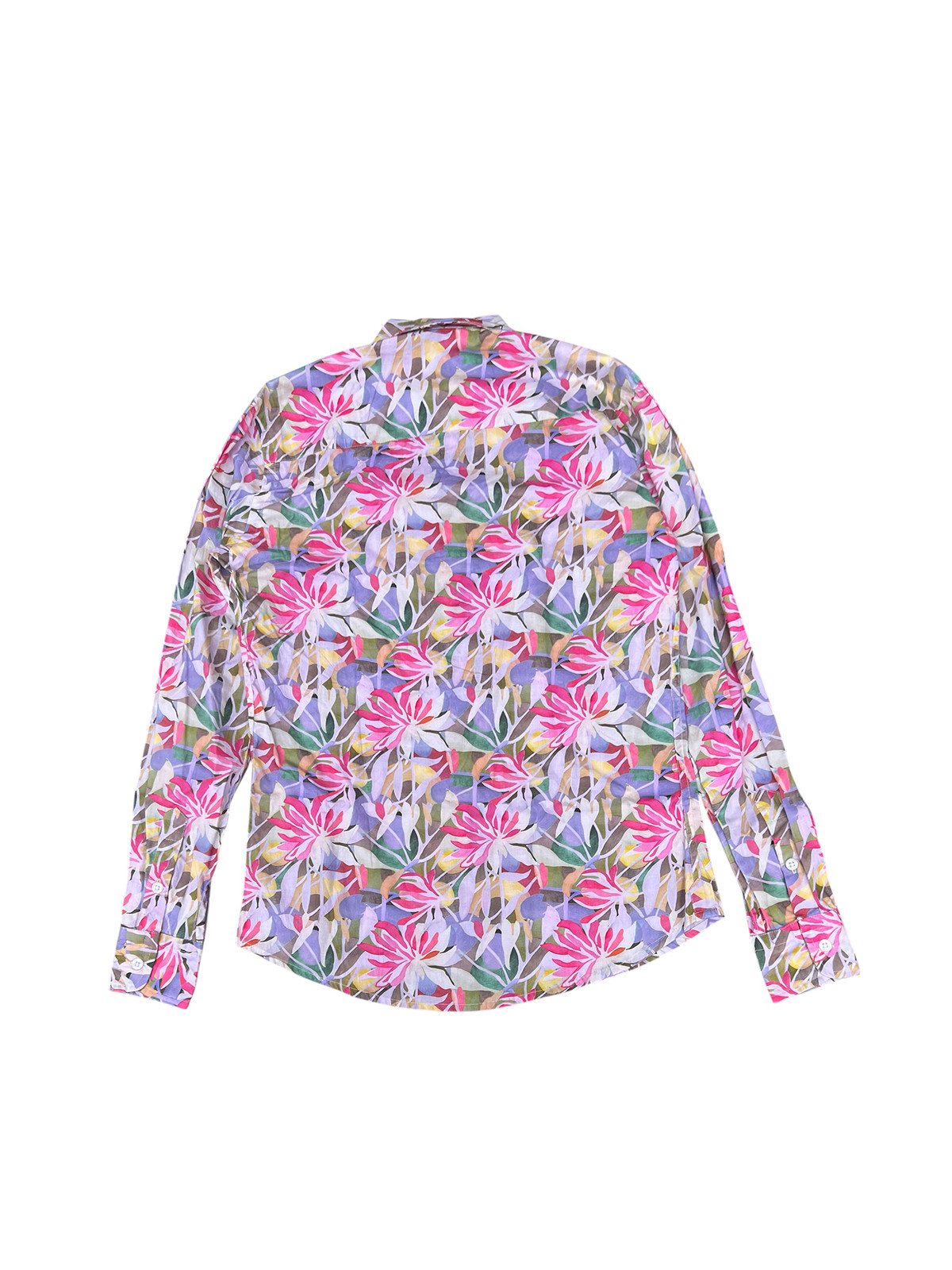 détail tissu chemise coton imprimé homme