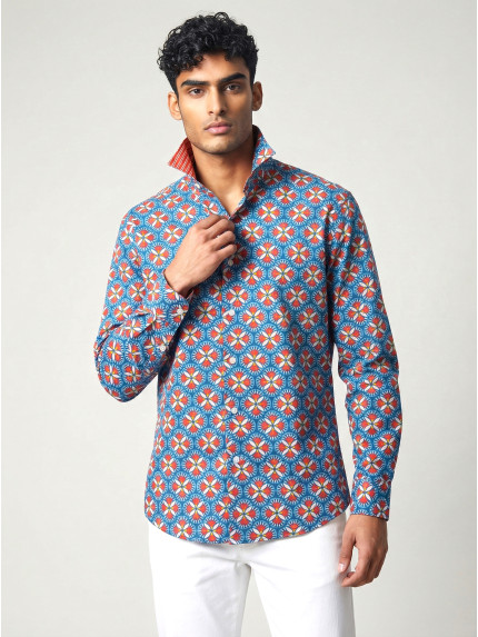 chemise homme slim fit noah coton imprimé