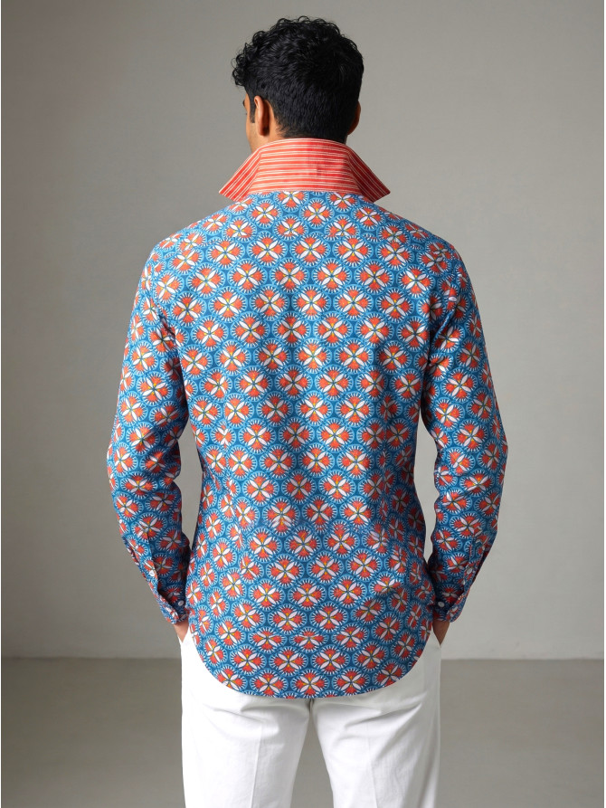 chemise homme slim fit noah coton imprimé