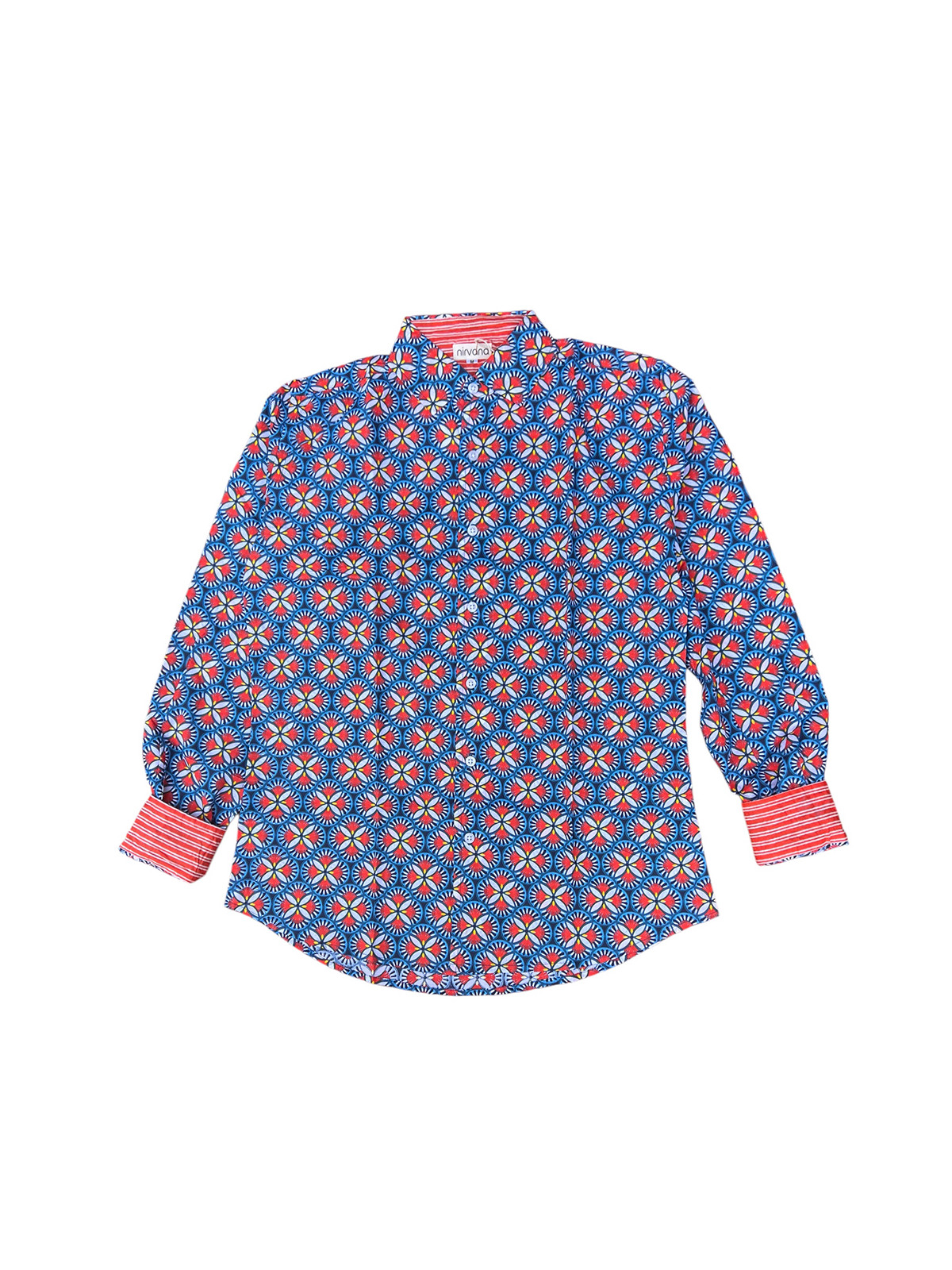 détail tissu chemise coton imprimé homme