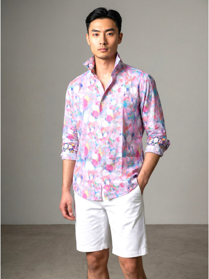 chemise homme slim fit noah coton imprimé