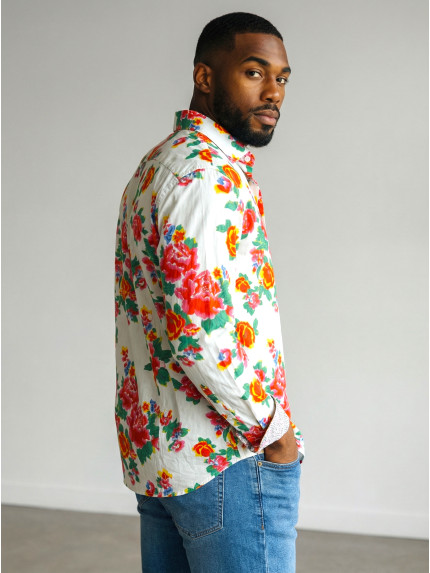 chemise homme slim fit noah coton imprimé