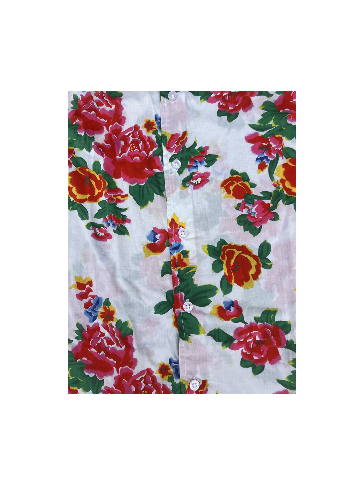 détail tissu chemise coton imprimé homme