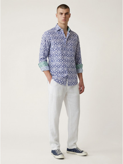 chemise homme slim fit noah coton imprimé