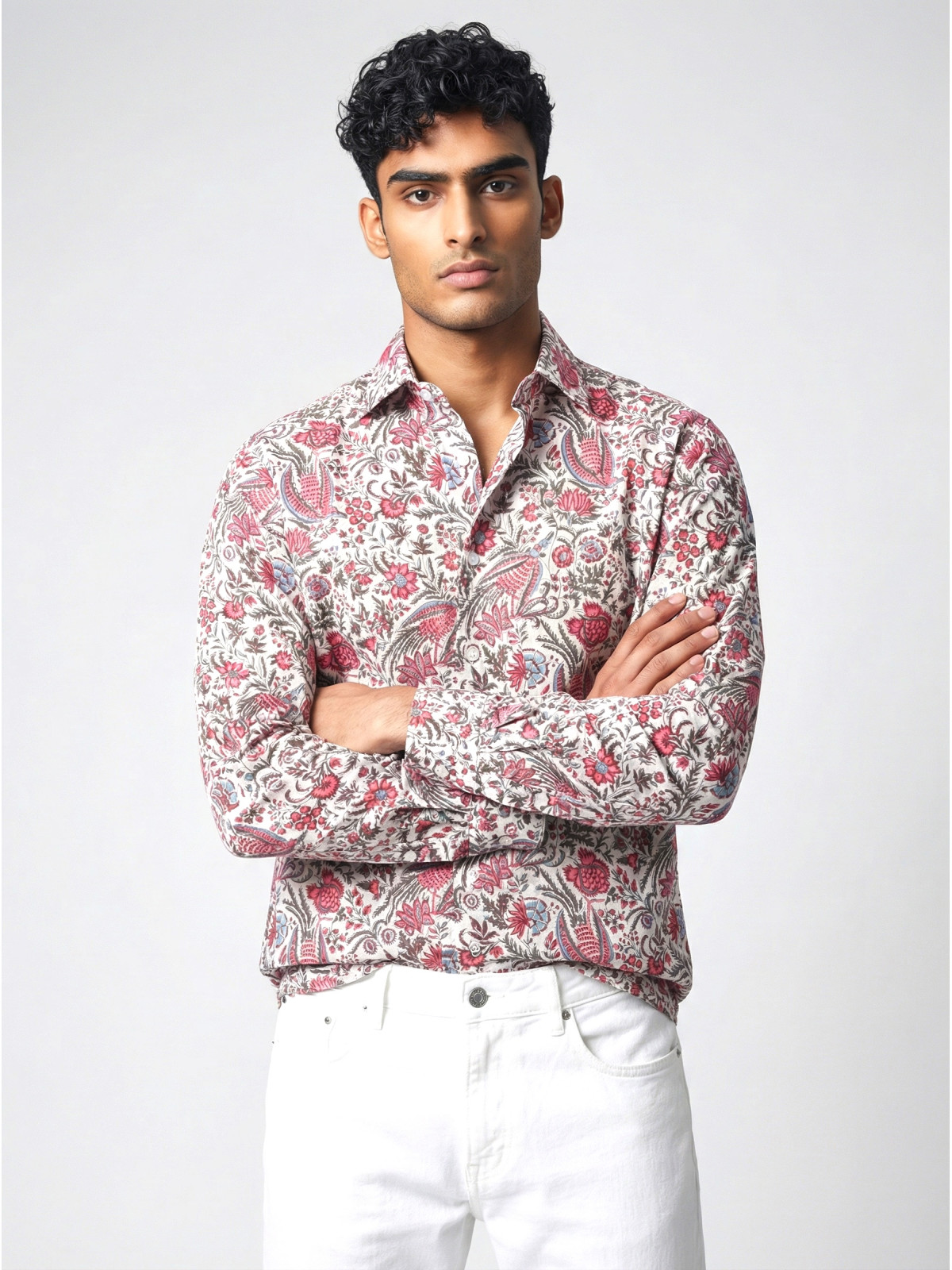 chemise homme slim fit noah coton imprimé