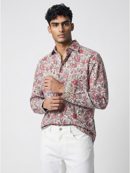 chemise homme slim fit noah coton imprimé