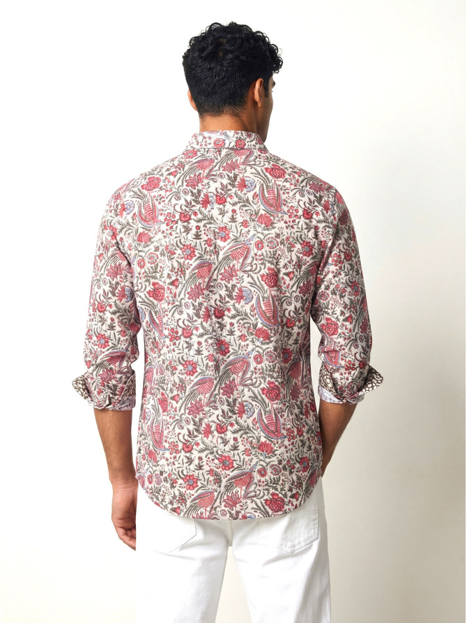 chemise homme slim fit noah coton imprimé