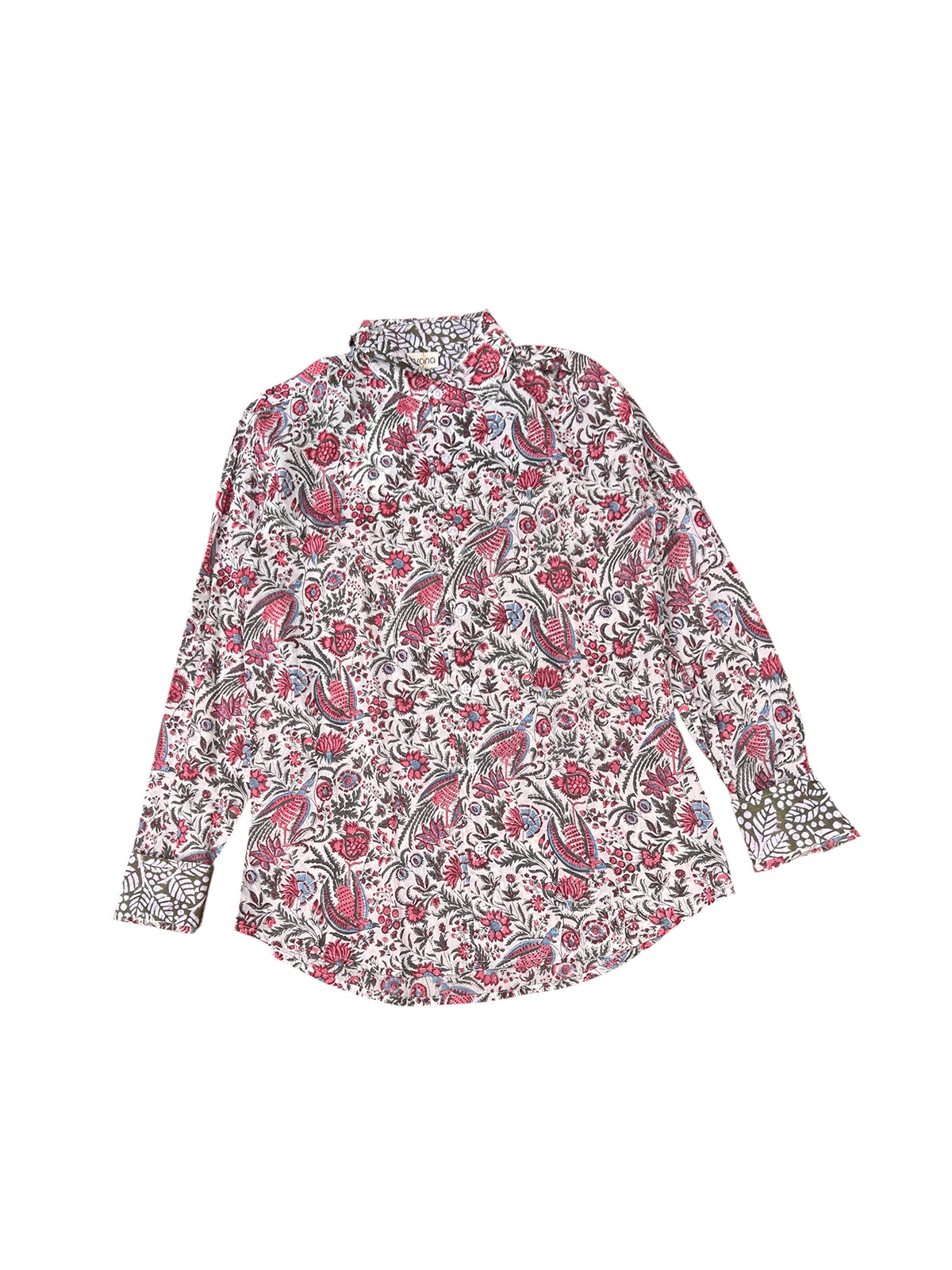 détail tissu chemise coton imprimé homme