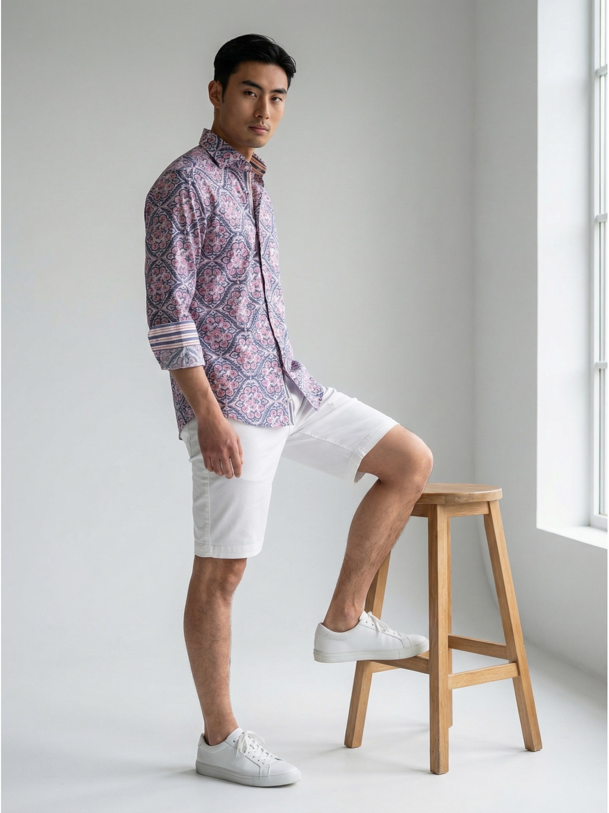 chemise homme slim fit noah coton imprimé