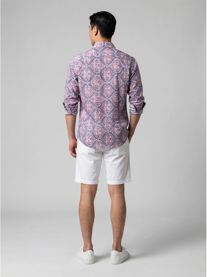 chemise homme slim fit noah coton imprimé