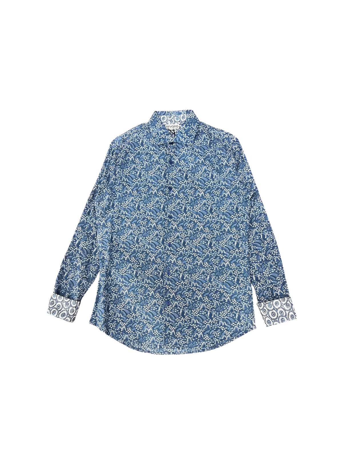 détail tissu chemise coton imprimé homme