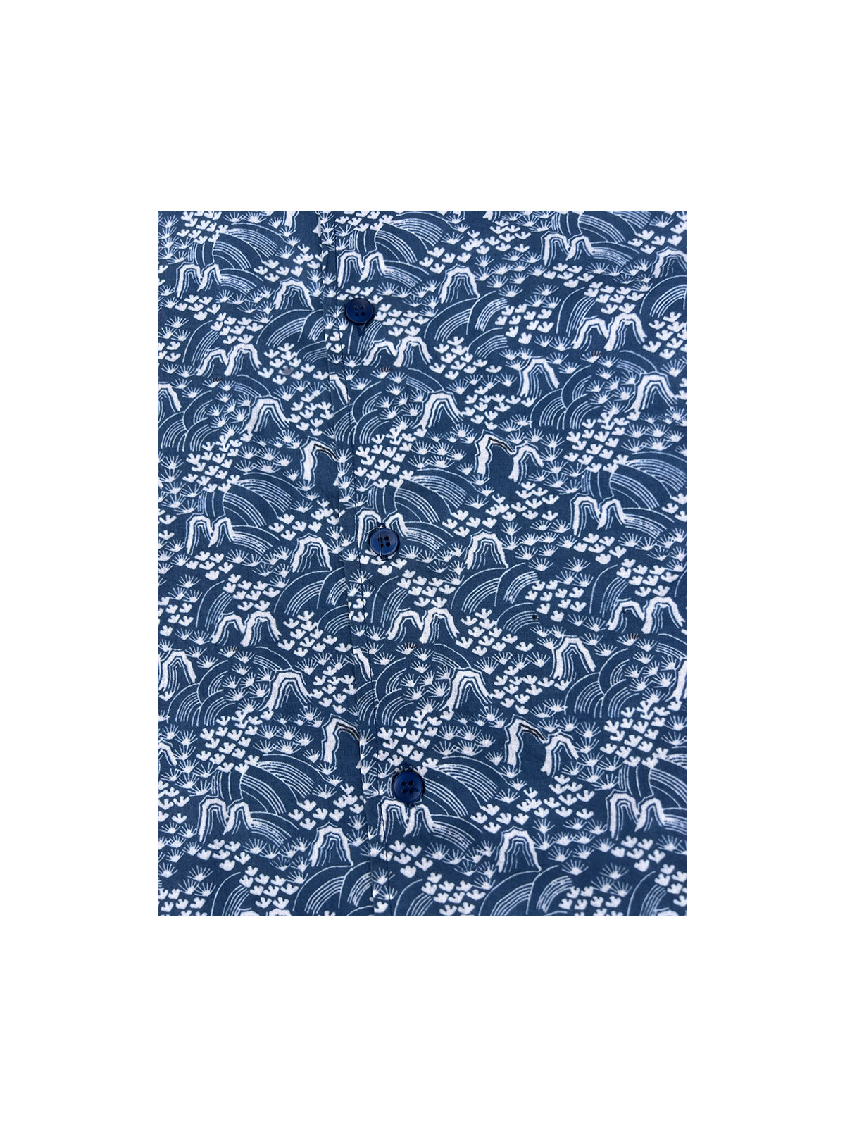 détail tissu chemise coton imprimé homme