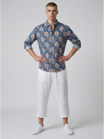 chemise homme slim fit noah coton imprimé