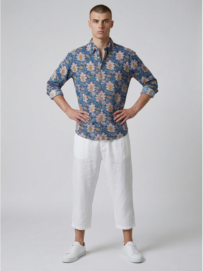 chemise homme slim fit noah coton imprimé