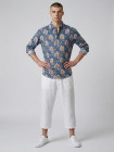 Chemise homme slim-fit NOAH Raj en batiste de coton imprimée