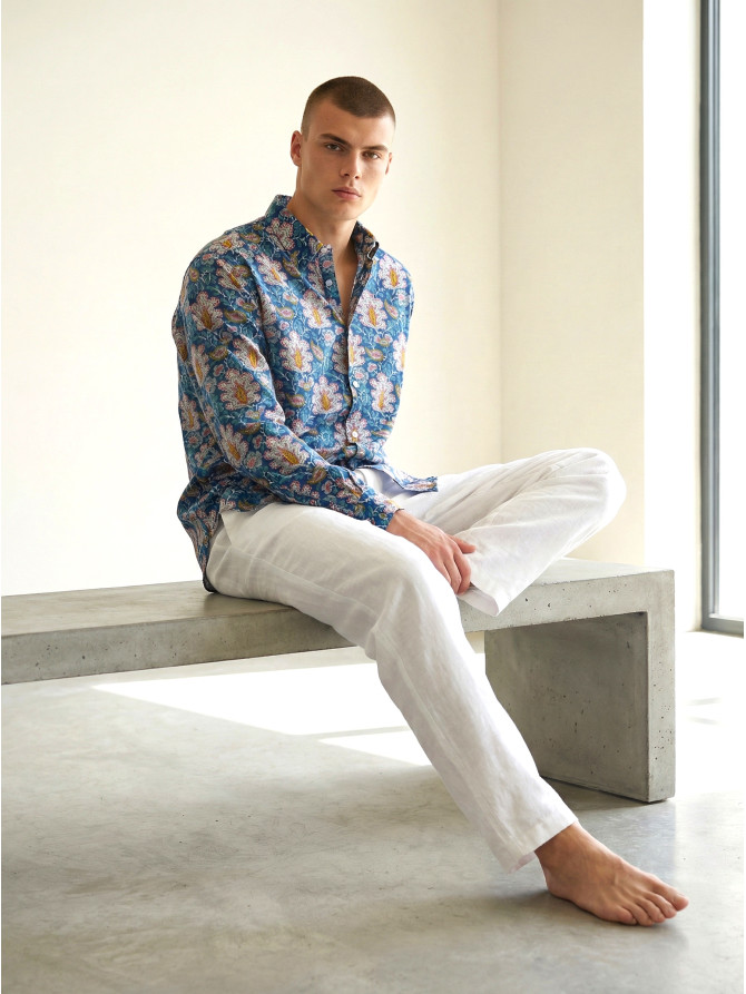 chemise homme slim fit noah coton imprimé