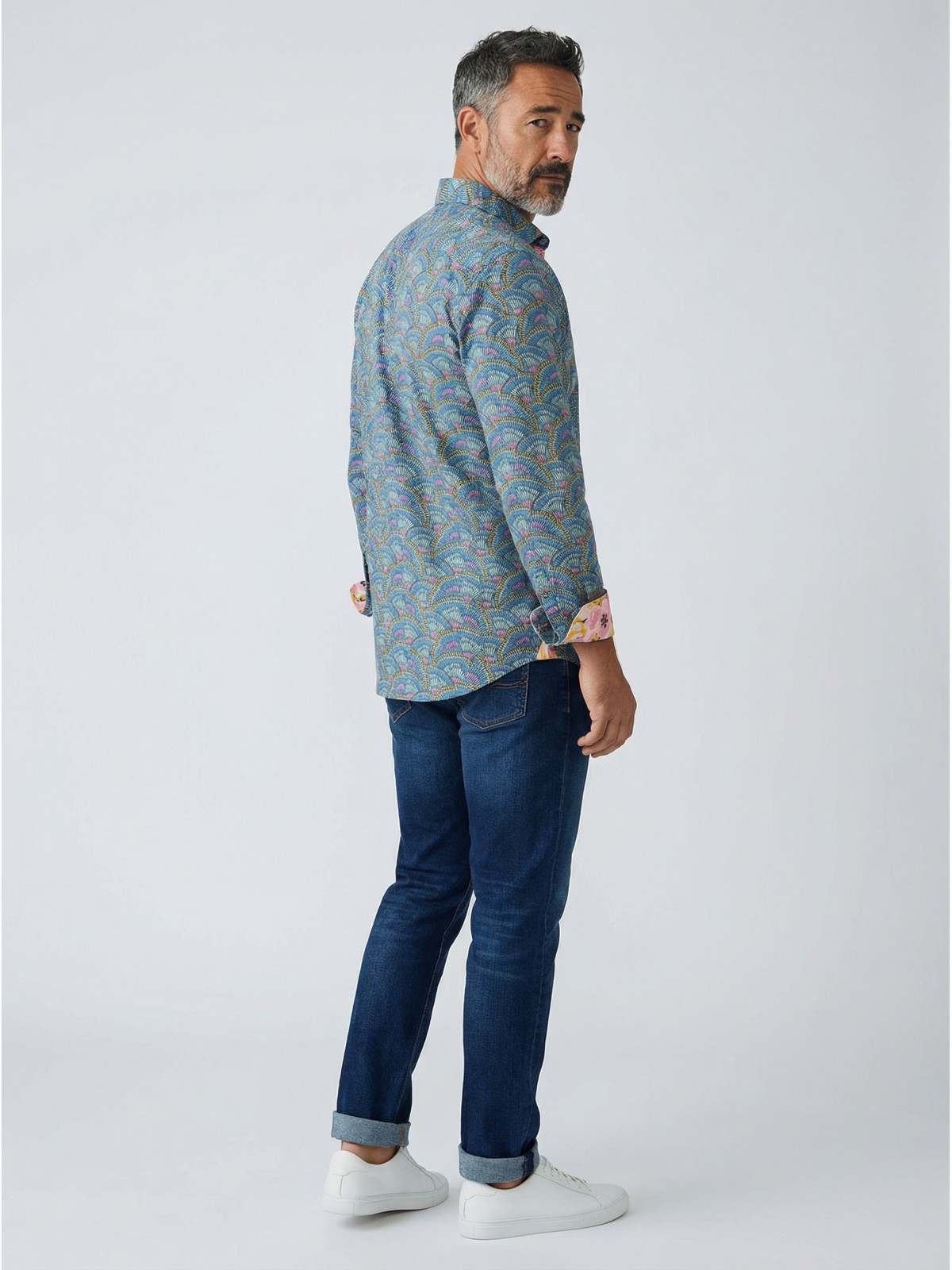 chemise homme slim fit noah coton imprimé