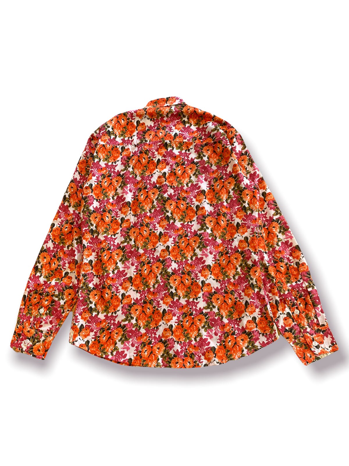 Chemise à fleurs corail Kormo